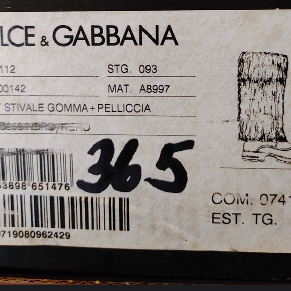 DOLCE GABBANA RUBBER BOOTS RARE - Picture 4 of 4